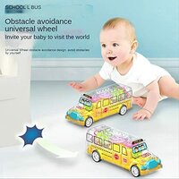 Schoolbus speelgoed - GearWheel - met lichtjes en muziek - rijdt all round - 20CM