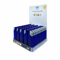 Aanstekers Bedrukbaar - Donker blauw Transparant 50 stuks - Verstelbare &amp; navulbaar