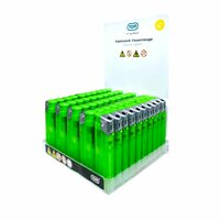 Aanstekers Bedrukbaar - Licht Groen Transparant 50 stuks - Verstelbare &amp; navulbaar