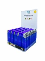 Aanstekers Bedrukbaar - Licht Blauw Transparant 50 stuks - Verstelbare &amp; navulbaar