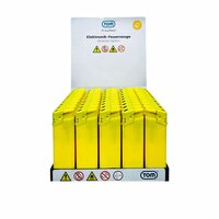 Geel Bedrukbare Aansteker blanco - 50 stuks &ndash; kliksysteem - TOM&reg;