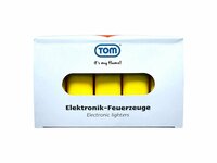 Geel Bedrukbare Aansteker blanco - 50 stuks &ndash; kliksysteem - TOM&reg;