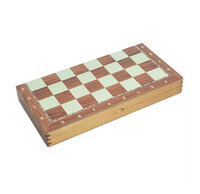 Magnetische Schaakset van Rozenhout - Met Ge&iuml;ntegreerde Sluiting - 38.8cm Schaakbord