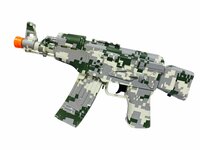 Gel Blaster AK47 Army - Luminous Silencer met Led licht - compleet set - oplaadbaar - 45 cm + 2 zakjes gelballen