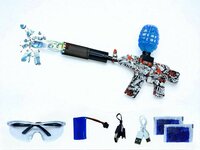 Gel Blaster AK47 Rood - Luminous Silencer met Led licht - compleet set - oplaadbaar - 45 cm + 2 zakjes gelballen