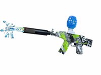 Gel Blaster AK47 Groen- Luminous Silencer met Led licht - compleet set - oplaadbaar - 45 cm + 2 zakjes gelballen