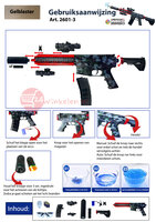 Gel Blaster - M16 - Luminous Silencer - LED Light - incl. gelballetjes - compleet set - oplaadbaar - 78CM