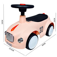Loopauto met toeter en lichtjes 60 CM - vanaf 12 maanden