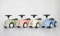 Loopauto met toeter en lichtjes 60 CM - vanaf 12 maanden - Beige