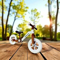 Foldable Bike - Opvouwbare Loopfiets met 1-Knops Systeem - 87CM - Bruin - licht gewicht