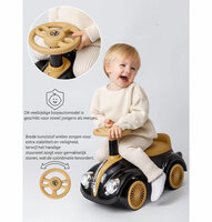 Classic Luxury Retro Car - Loopauto 55CM - Zwart - muziek &amp; lichtjes