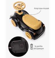 Classic Luxury Retro Car - Loopauto 55CM - Zwart - muziek &amp; lichtjes