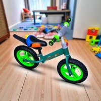 Mengle Baby - loopfiets 80 cm - Groen  - rubber banden - vanaf 1 jaar