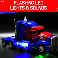 Robot Truck 2 in 1 robot en vrachtwagen transform voertuig - led licht en geluid 24CM