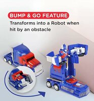 Robot Truck 2 in 1 robot en vrachtwagen transform voertuig - led licht en geluid 24CM
