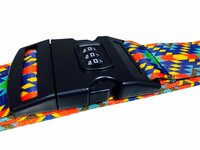 Kofferriem met Cijferslot &ndash; Verstelbare Kofferband tot 190CM - met ID-label &ndash; Extra Veiligheid &amp; Herkenbaarheid - Bagageriem