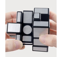 Mirror cube Silver - breinbreker kubus 3x3 - New Edition