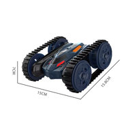RC Stunt Car &ndash; Dubbelzijdig Rijden -2-in-1 - auto met wielen en rupsbanden - 2.4GHZ - Oplaadbaar - 6-Kanaals besturing