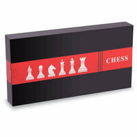 Schaak &amp; Dam set 2in1 - 43x43 cm - opvouwbaar houten schaakbord - CHESS