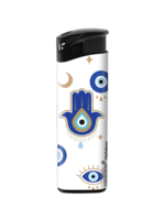 Mykonos Lighters 50 pieces - Unilite&reg; -  Fatima Hand Print - refillable tank
