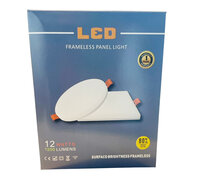 LED inbouwspot - 1200LM - 3in1 - 3 temperaturen - frameless panel light 12W