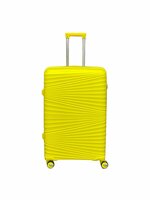 Grote maat Koffer - PP Reiskoffer met Cijferslot - Geel - Siliconen - 106L - 75 cm