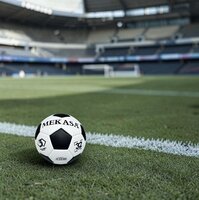 Strandbal  - Bal - Maat 5 - Voetbal Official Size &amp; Weight - Zwart Wit Klassiek - wedstrijdbal 380g 