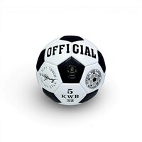 Voetbal - Bal - Maat 5 - STS SUBEC BAL - Zwart en wit voetbal - Klassieke design 5 KWB 32