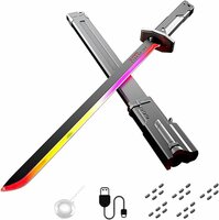 Dazzling Spray Sword &ndash; Katana Zwaard met LED-licht, Rook, Vonken en Geluid (70 cm)