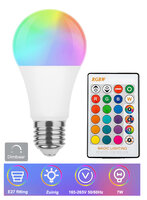 RGBW LED Kleurveranderende Lamp &ndash; E27 &ndash; 7W &ndash; met Afstandsbediening
