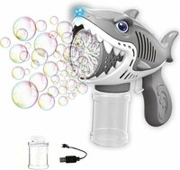 Bellenblaas speelgoed &ndash; Bubble Gun Shark &ndash; USB oplaadbaar &ndash; Combi Set (2 stuks)