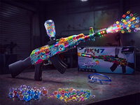 Shooting Elite Gelblaster - Luminous Silencer - AK47 Led Light - compleet set  - Oplaadbaar - 74CM