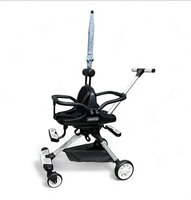 Dubbele Kinderwagen met Parasol &ndash; Lichtgewicht &ndash; Opvouwbaar &ndash; Aluminium Frame &ndash; Met Rem &amp; Demping - Voor 6 Maanden tot 4 Jaar