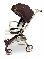 Kinderwagen Kxiaohe  K3 Buggy - Luxe, Lichtgewicht &amp; Inklapbare voor 0-3 Jaar brown - beige