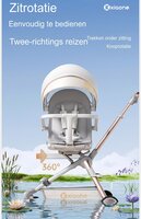 Kinderwagen Kxiaohe  K3 Buggy - Luxe, Lichtgewicht &amp; Inklapbare voor 0-3 Jaar brown - beige