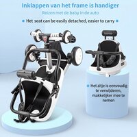 Dubbele Kinderwagen met Parasol &ndash; Lichtgewicht &ndash; Opvouwbaar &ndash; Aluminium Frame &ndash; Met Rem &amp; Demping - Voor 6 Maanden tot 4 Jaar