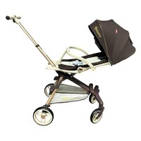 Kinderwagen Kxiaohe  K3 Buggy - Luxe, Lichtgewicht &amp; Inklapbare voor 0-3 Jaar brown - beige