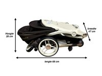 Kinderwagen Kxiaohe  K3 Buggy - Luxe, Lichtgewicht &amp; Inklapbare voor 0-3 Jaar brown - beige