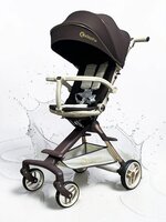 Kinderwagen Kxiaohe  K3 Buggy - Luxe, Lichtgewicht &amp; Inklapbare voor 0-3 Jaar brown - beige