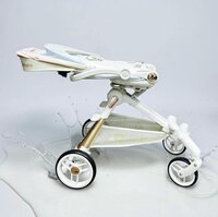 Kinderwagen Kxiaohe  K3 Buggy - Luxe, Lichtgewicht &amp; Inklapbare voor 6 maanden tot 4 Jaar - Wit blauw roze
