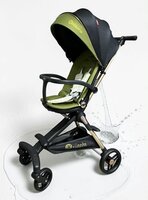 Kinderwagen Kxiaohe  K3 Buggy - Luxe, Lichtgewicht &amp; Inklapbare vanaf 6 maanden - Zwart Groen
