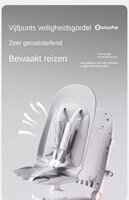 Kinderwagen Kxiaohe  K3 Buggy - Luxe, Lichtgewicht &amp; Inklapbare voor 0-3 Jaar Wit grijs