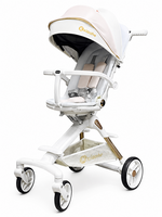 Kinderwagen Kxiaohe  K3 Buggy - Luxe, Lichtgewicht &amp; Inklapbare voor 6 maanden tot 4 Jaar - Wit blauw roze