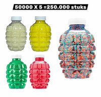 Gel balletjes fles 250.000 stuks ballen water balletjes 7-8mm mix