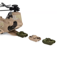 Chinook Leger Speelgoedhelikopter &ndash; met 3 Tanks - Light en geluid - bewegende rotors en kan rijden