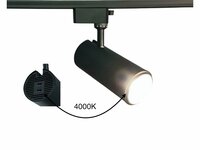 LED Railspot A++ Zwart - 10 tot 30 Watt&nbsp;(CCT, handmatig instelbaar) Lichtkleur: instelbaar naar 3000K, 4000K, 6000K (CCT, handmatig instelbaar)