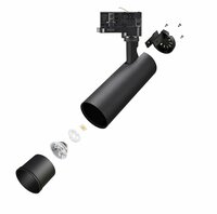 LED Railspot A++ Zwart - 10 tot 30 Watt&nbsp;(CCT, handmatig instelbaar) Lichtkleur: instelbaar naar 3000K, 4000K, 6000K (CCT, handmatig instelbaar)