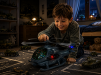 SWAT CHOPPER - gevechtshelikopter met draaiende propellers - geluid en licht - Bumb&amp;Go 
