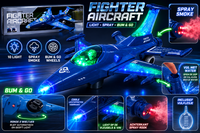 Fighter Aircraft - Straaljager met rookspray en Licht effecten - Zelf rijdend