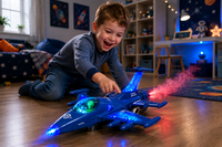 Fighter Aircraft - Straaljager met rookspray en Licht effecten - Zelf rijdend
